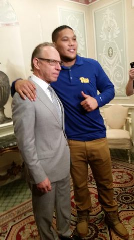 James Conner and Dr. Stanley Marks | Photo by Steve Rotstein 