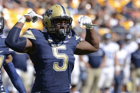 Pitt senior defensive end Ejuan Price is projected as a fifth-round pick in the 2017 NFL Draft by CBS Sports. Jeff Ahearn | Senior Staff Photographer