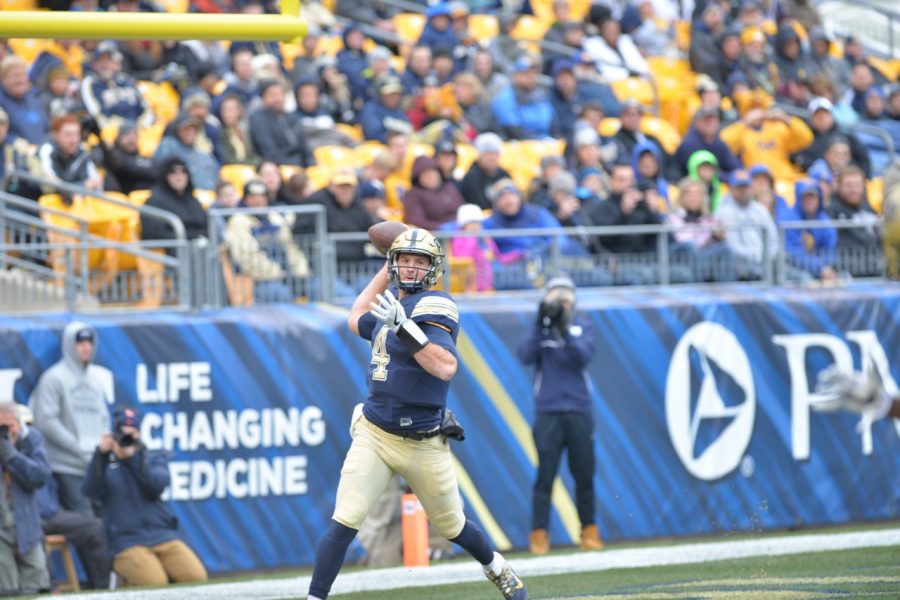 Pitt QB Nathan Peterman finished the regular season with 2,351 passing yards and 22 passing touchdowns to go with only five interceptions. Steve Rotstein | Contributing Editor