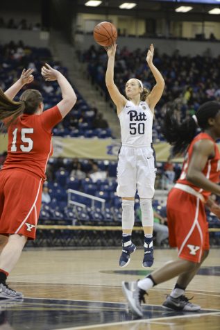 Pitt sophomore forward Brenna Wise has surpassed 15 points three times in January, including a career-high 26 Sunday against Virginia. Abigail Self | Staff Photographer