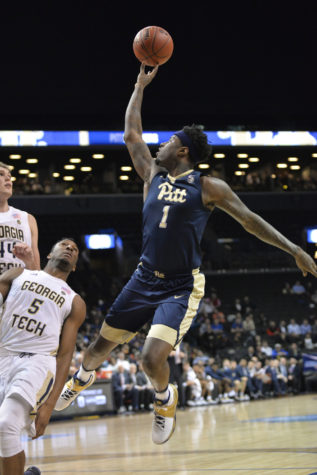 Senior point guard Jamel Artis (1) finished with 11 points, nine rebounds and four assists in Pitt's 61-59 win over Georgia Tech.