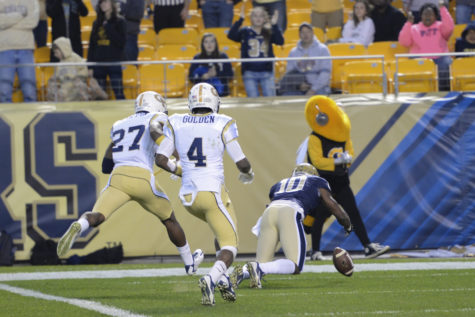 Pitt tied an NCAA record with five fumbles in the first quarter of a 56-28 loss to Georgia Tech in 2014. Jeff Ahearn | Senior Staff Photographer