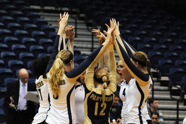 Volleyball: Panthers overcome slow start against Georgetown, but fall to Villanova