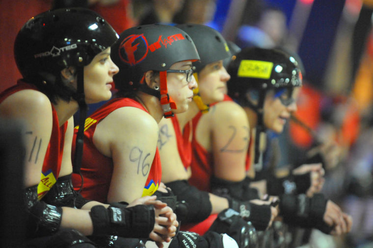 Roller Derby at the Romp n' Roll