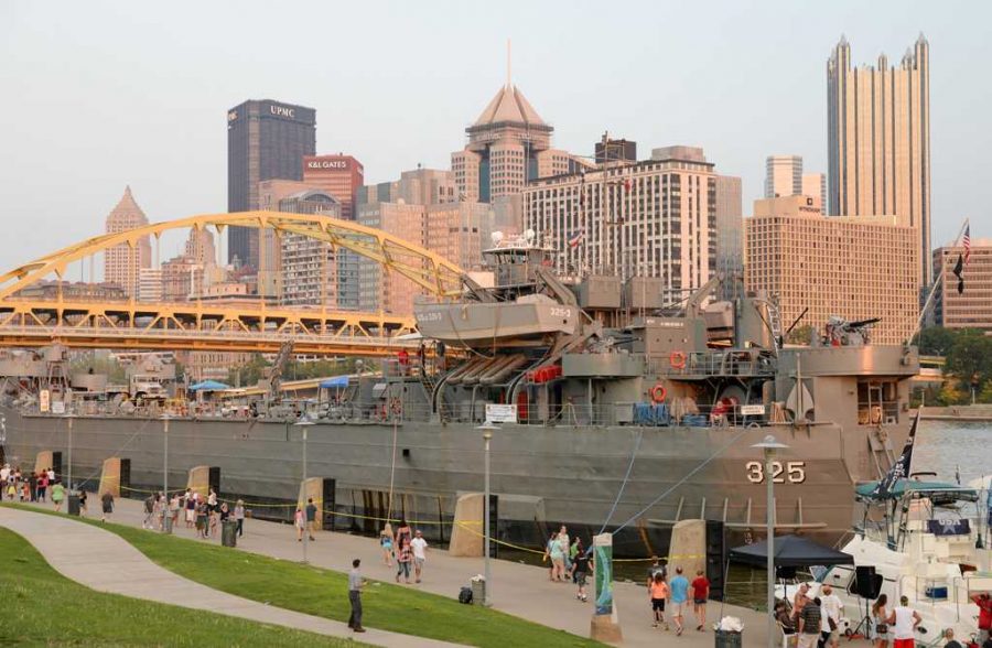 The USS LST 325 sailed for five days from its home in Evansville, Indiana to the Steel City.
