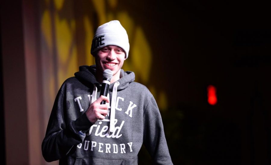 Pete Davidson gets lots of laughs from students on Sunday.  Meghan Sunners | Senior Staff Photographer
