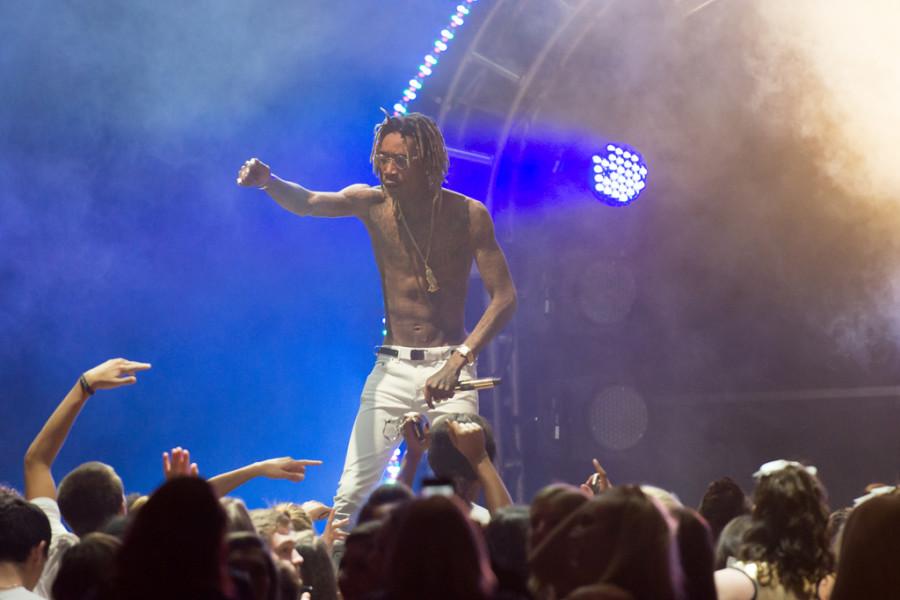 Khalifa removed his shirt as his performance progressed. | Jeff Ahearn / Assistant Visual Editor