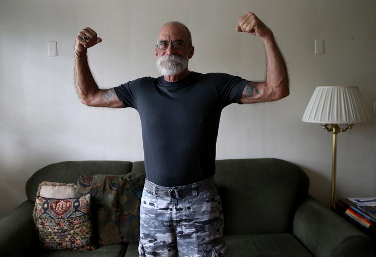 Roy Ferguson, 63, who has lived with HIV for 18 years, is pictured at his Brookfield, Ill., home on Thursday, June 11, 2015. (Antonio Perez/Chicago Tribune/TNS)