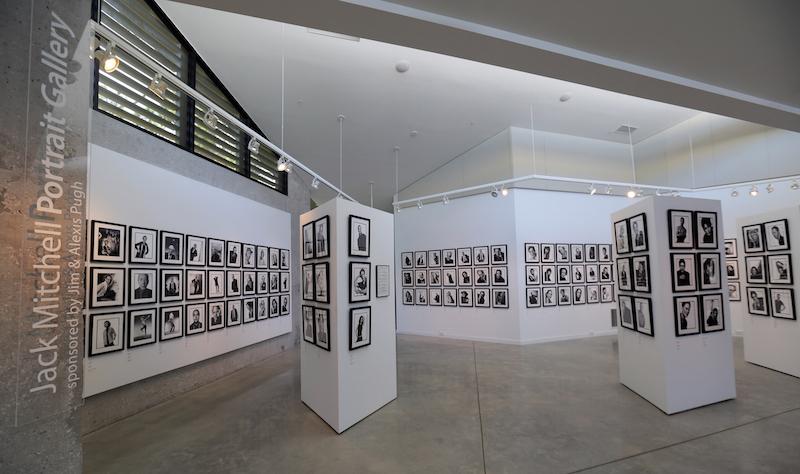 Jack Mitchell Portrait Gallery in the Mark and Margery Pabst Visitor Center & Gallery at the Atlantic Center for the Arts in New Smyrna Beach, Fla., on May 7, 2015. (Ricardo Ramirez Buxeda/Orlando Sentinel/TNS)