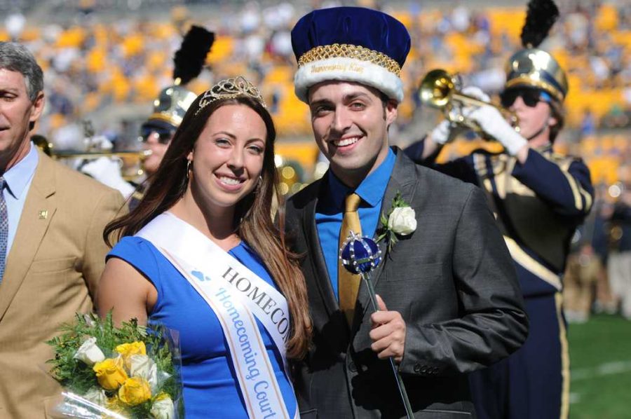 Seniors Michael Hizny and Paige Lumley were crowed Homecoming king and queen. | Emily Klenk / Staff Photographer
