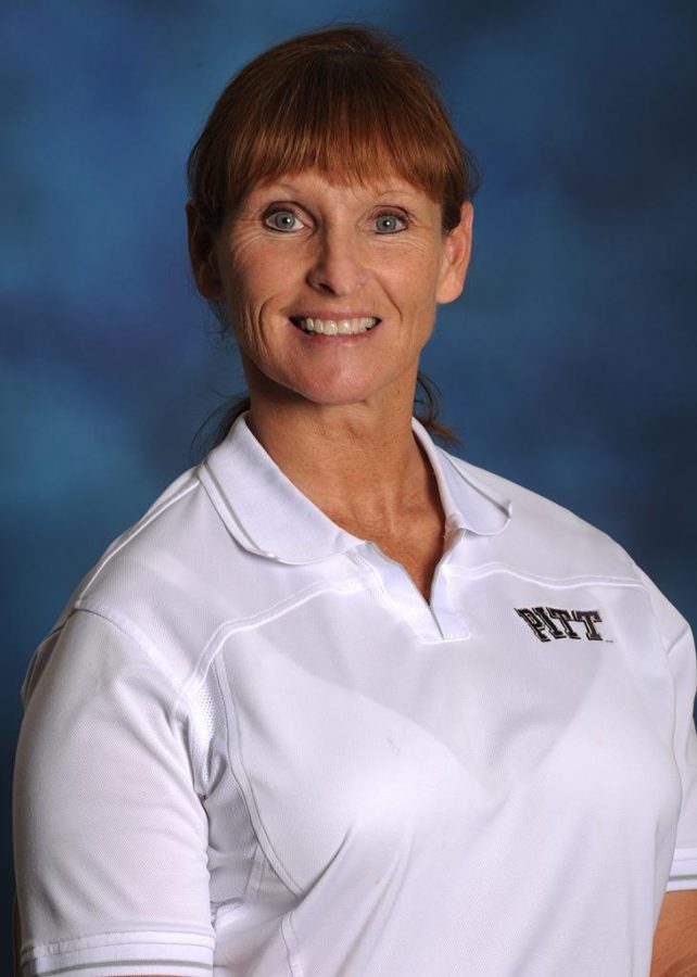 Kim King thrives as strength and conditioning coach at Pitt after a prolific bodybuilding career. Photo courtesy of Pitt Athletics