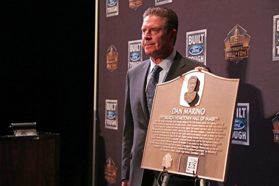 NFL Hall of Famer Dan Marino visited his alma mater, Central Catholic High School, on Tuesday morning to accept the Pittsburgh Hometown Hall of Fame award.   Nikki Moriello | Visual Editor