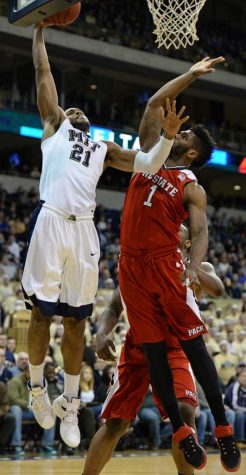 Forward Sheldon Jeter goes for a basket during Tuesday night's loss against NC State Wolves. John Hamilton | Staff Photographer 