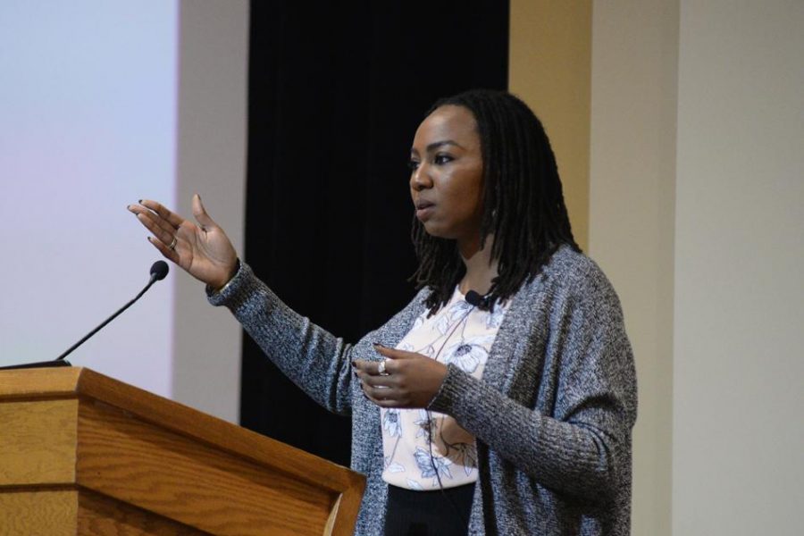Opal+Tometi%2C+co-founder+of+%23BlackLivesMatter%2C+spoke+in+the+William+Pitt+Union+Assembly+Room+in+front+of+about+200+students+Tuesday+night.++The+program+was+hosted+by+the+Black+Action+Society.++Jeff+Ahearn+%7C+Assistant+Visual+Editor