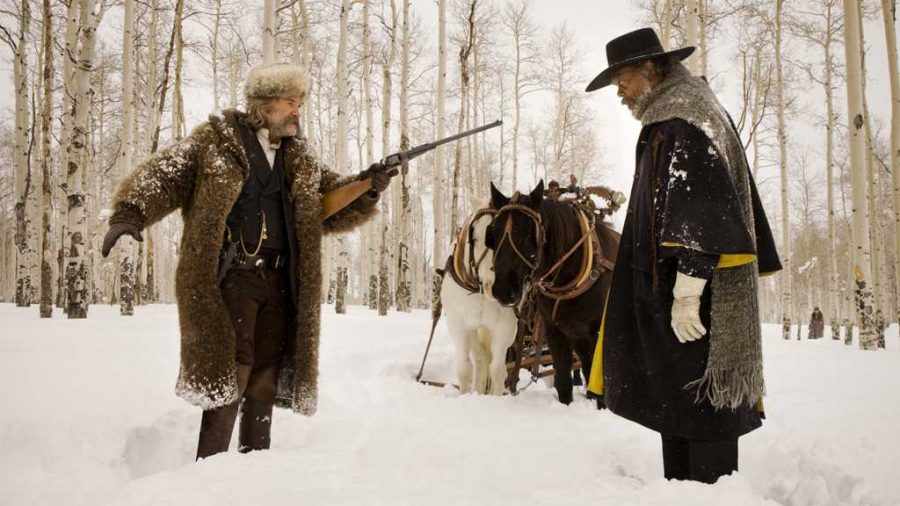 Kurt Russell, left, and Samuel L. Jackson in The Hateful Eight. (The Weinstein Company)