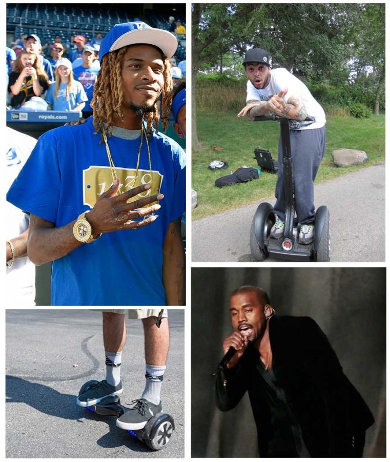 Segways are out, being replaced by hoverboards and Fetty Wap is in, phasing out Kanye West.  TNS