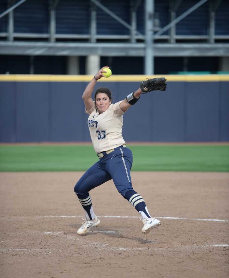 Jenna Modic pitched her last game as a Pitt Panther. | Wenhao Wu / Staff Photographer