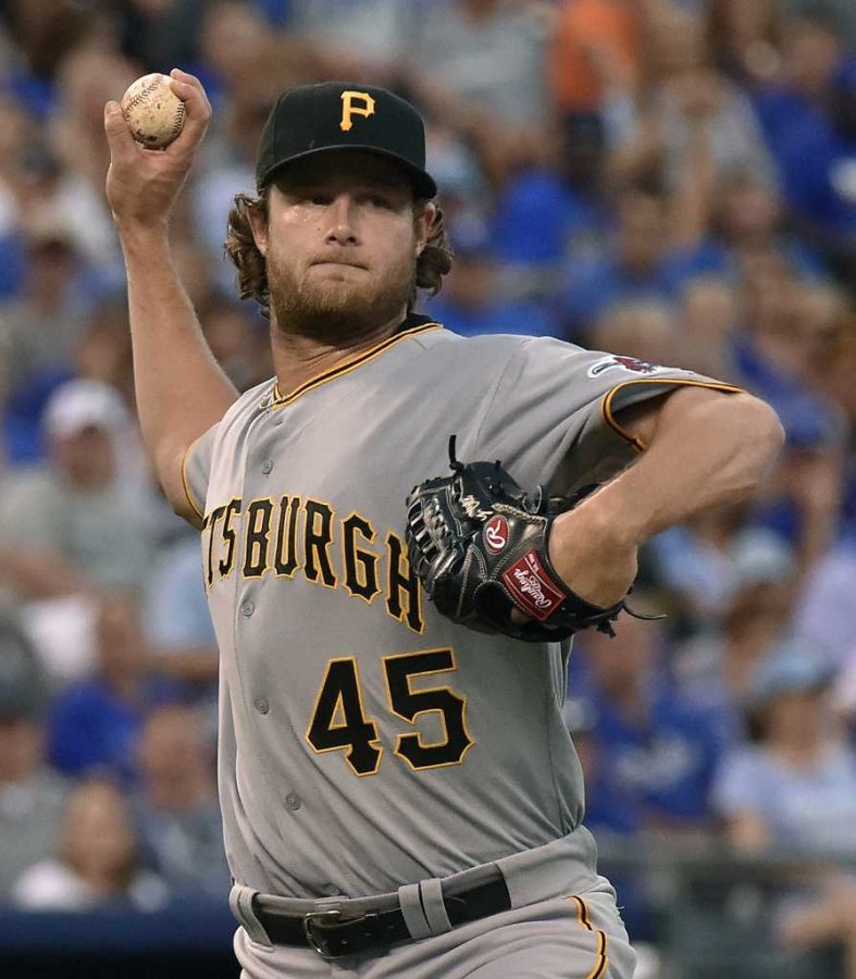 Pirates+pitcher+Gerrit+Cole+went+the+distance+for+his+first+complete+game+victory+against+the+Mariners+Wednesday+night.+%28TNS%29