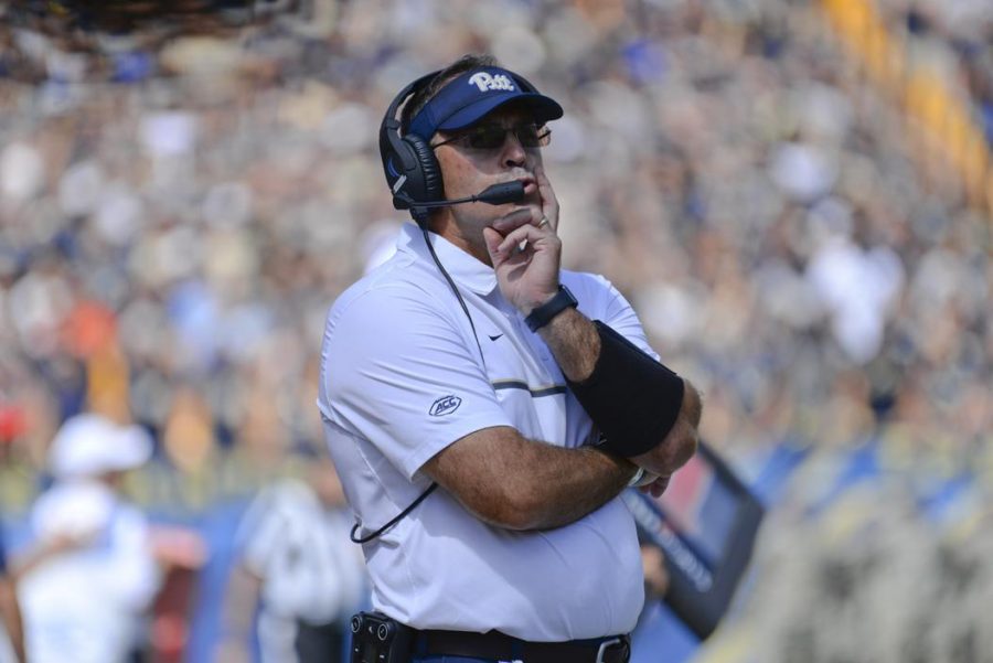 Pitt+head+coach+Pat+Narduzzi+reflected+on+what+went+wrong+against+North+Carolina+at+his+weekly+press+conference+on+Monday.+Jeff+Ahearn+%7C+Senior+Staff+Photographer