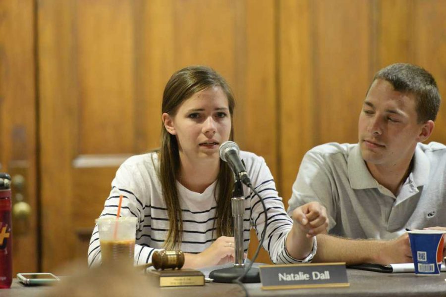 Pitt Student Government Board President Natalie Dall