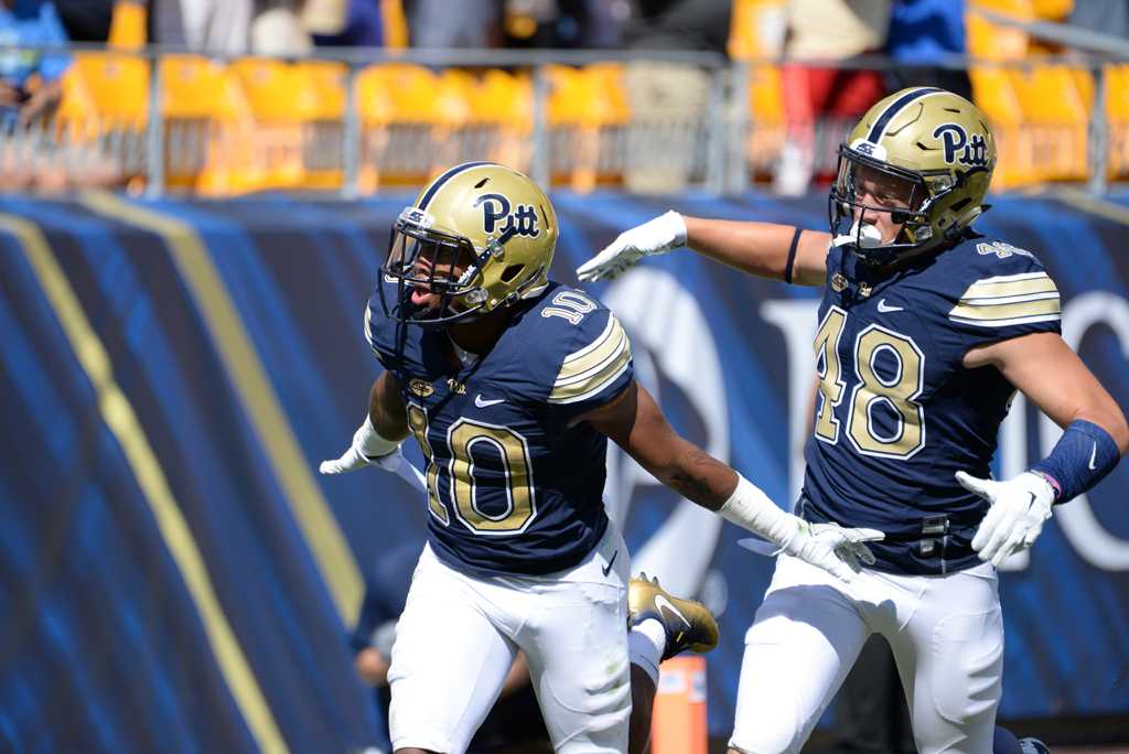 Quadree Henderson celebrates the touchdown. Jeff Ahearn | Senior Staff ...