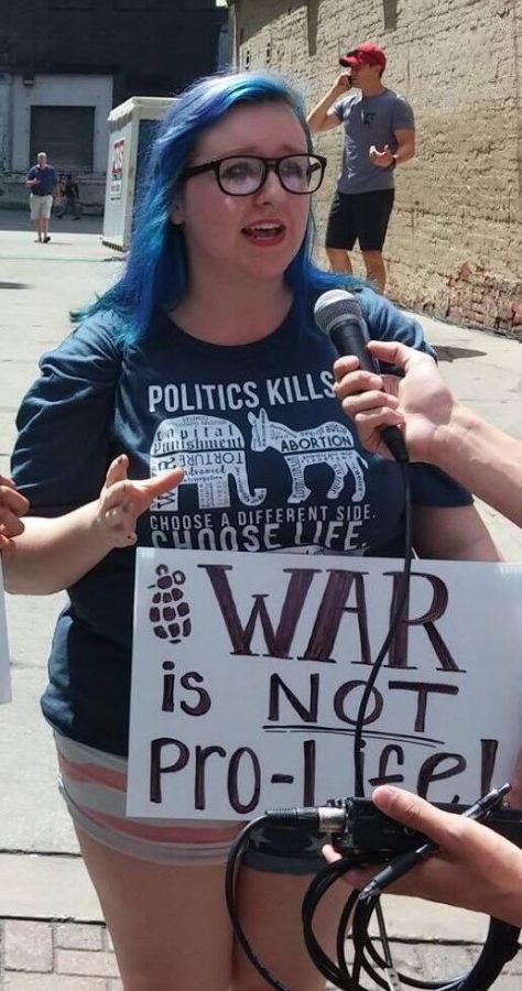“Trump does not represent American or conservative values and he does not have my vote, said Rosemary Geraghty, a junior political science and communications major. Courtesy of Rosemary Geraghty