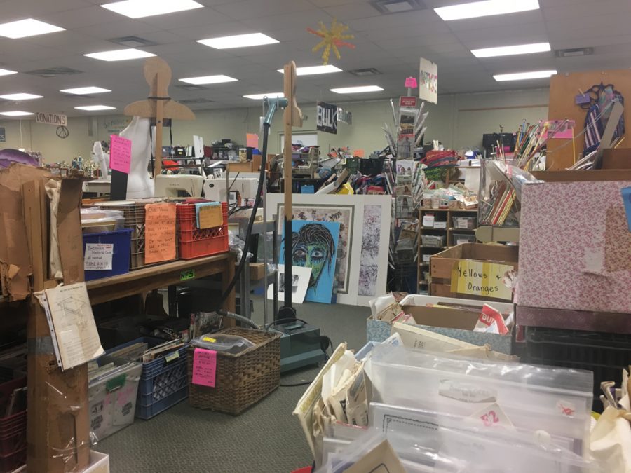 At Point Breezes Center for Creative Reuse, visitors can repurpose donated objects for craft projects. Courtesy of Center for Creative Reuse