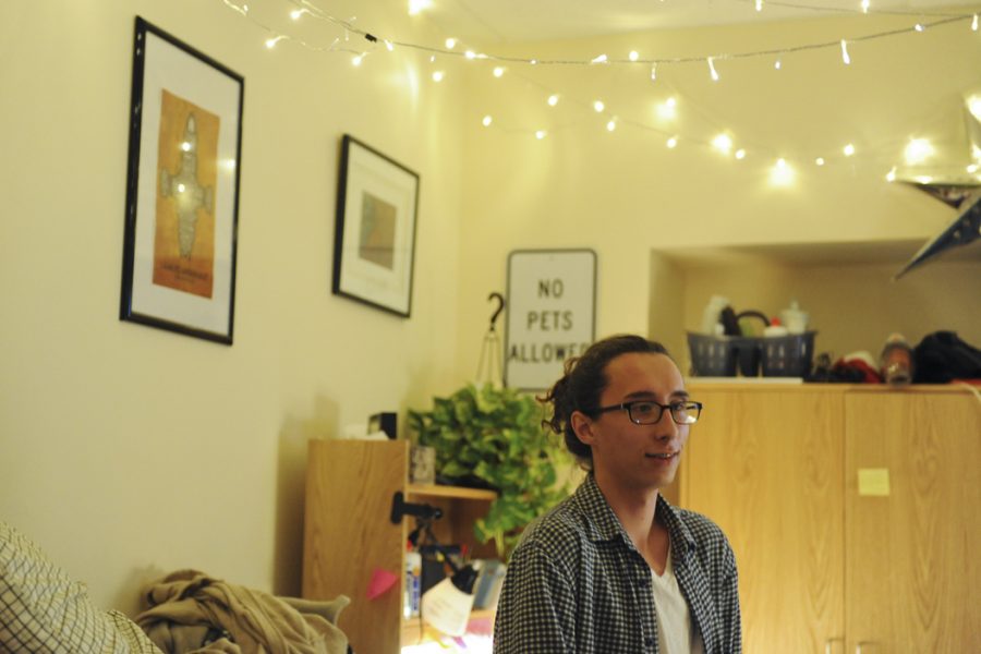 Max Smith-Hoffman made his dorm room "as cavey as possible." Kyleen Considine | Staff Photographer