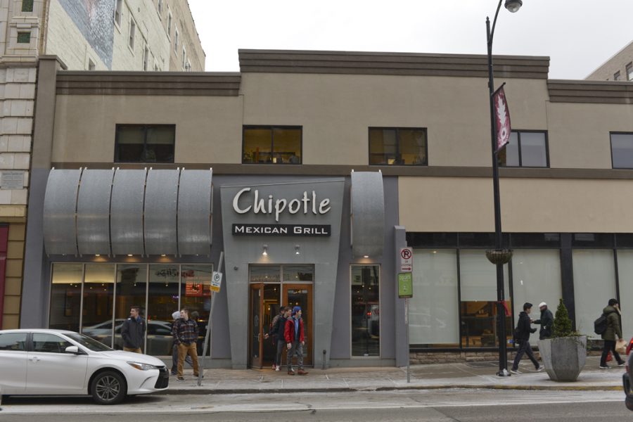 Pitt’s Board of Trustees approved the purchase of the two-story building where Chipotle is currently located. Wenhao Wu | Senior Staff Photographer