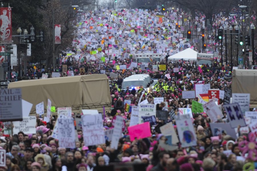 The number of marchers vastly exceeded the organizers plans of 200,000, causing the route to change a few times. John Hamilton | Visual Editor