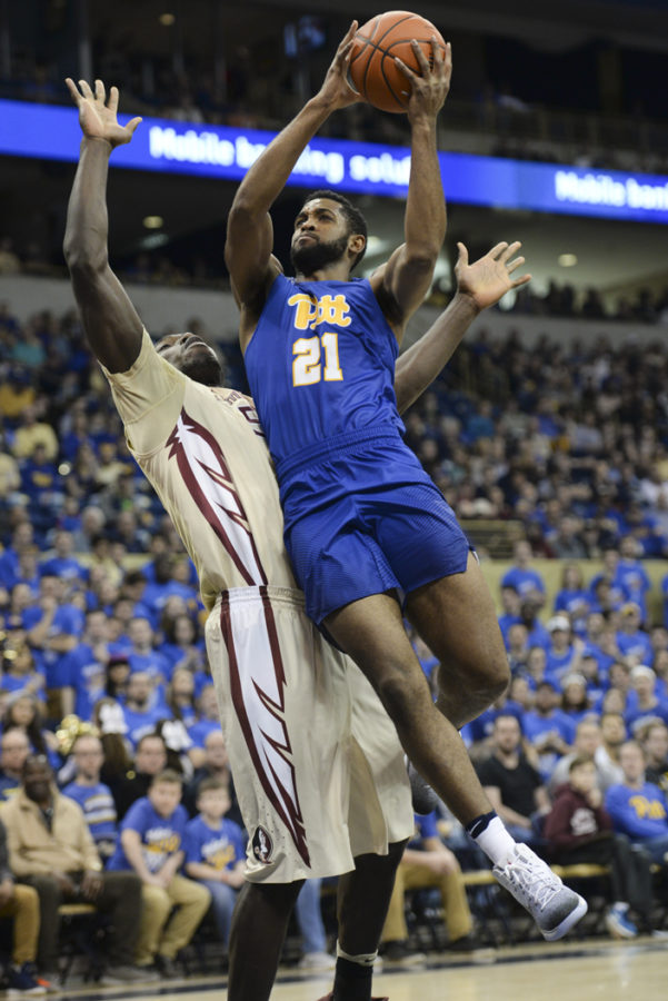 Senior forward Sheldon Jeter (21) scored a career-high 29 points and grabbed a game-high eight rebounds in Pitt's 80-66 win Saturday over No. 17 Florida State. John Hamilton | Visual Editor