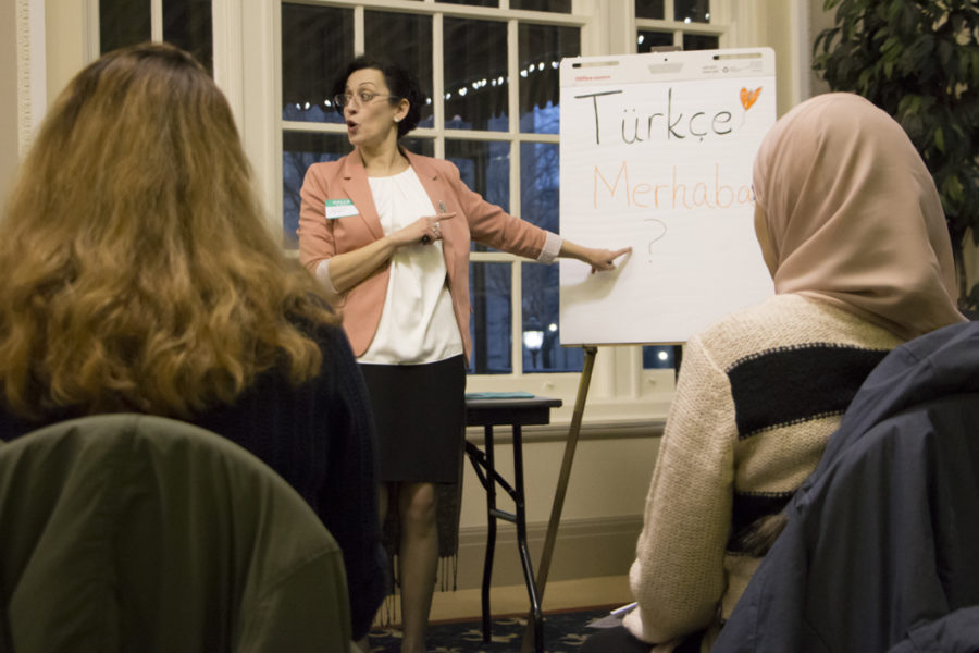 Pitt students had the opportunity to learn Turkish, among other languages, during an event sponsored by the Department of Linguistics. Evan Meng | Staff Photographer