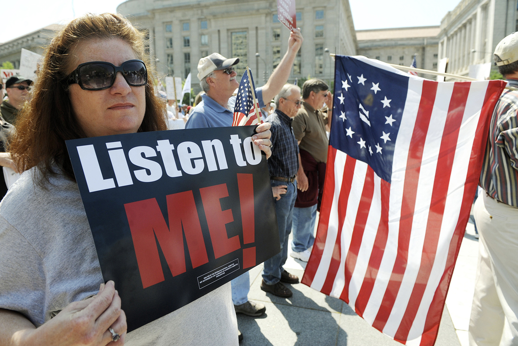 The Tea Party movement holds a protest in Washington, DC in 2010. (Olivier Douliery/Abaca Press/MCT)