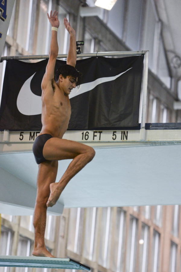 Dominic Giordano ended his Pitt career as a four-time All-American and an All-American in all three diving events. Jordan Mondell | Contributing Editor