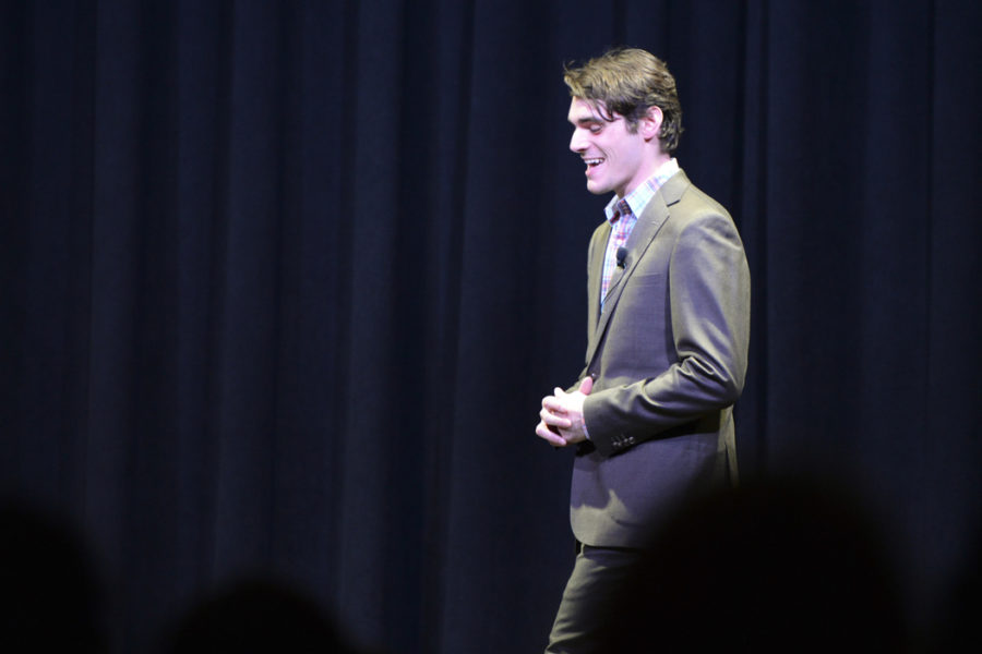 Actor RJ Mitte spoke to students on Wednesday night about diversity in television. Evan Meng | Staff Photographer