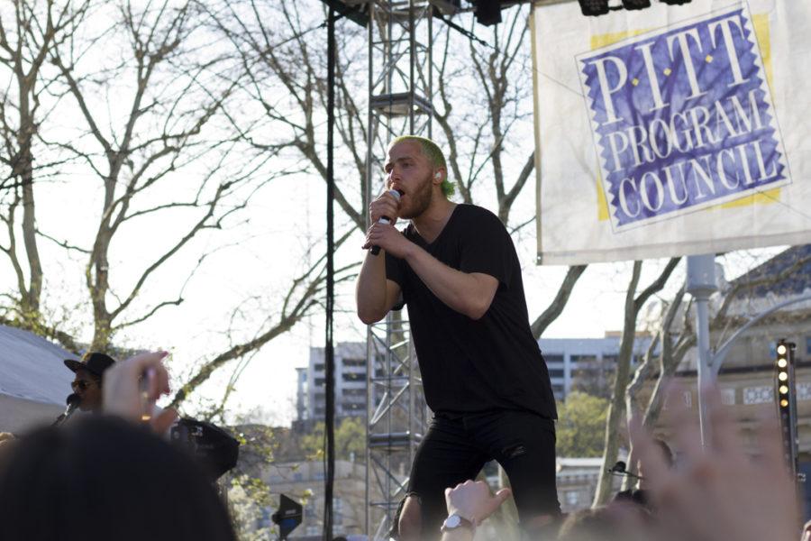 Mike Posner performs at PPCs annual Biglow Bash on Sunday, April 9. Thomas Yang | Staff Photographer