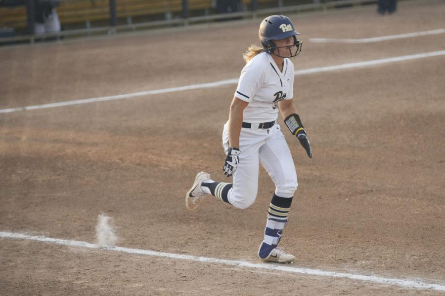 Alexee Haynes got a hit in both games of Friday's doubleheader, but the Panthers dropped all three games against Syracuse this weekend. Anna Bongardino | Staff Photographer