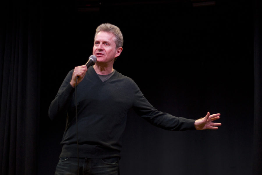 Comedian Scott Blakeman gave a performance touching on his religion, politics and college life as part of a joint performance with his friend and fellow performer Dean Obeidallah. Thomas Yang | Staff Photographer
