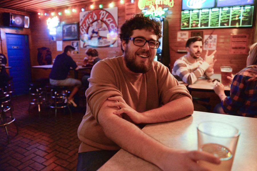 Assistant Visual Editor Stephen Caruso enjoying a beer at Genes Place. Meghan Sunners | Visual Editor