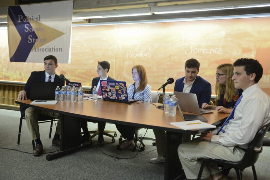 The Political Science Student Association hosted its yearly debate between the College Democrats and College Republicans last September. (TPN File Photo)