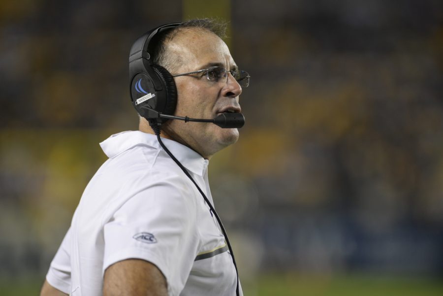Head+Coach+Pat+Narduzzi+is+entering+his+third+season+with+the+Panthers+after+going+8-5+in+each+of+his+first+two+campaigns.+%28TPN+File+Photo%29
