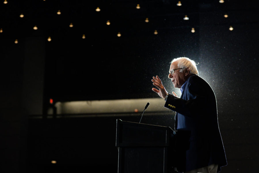 Bernie Sanders called the GOP health care bill a barbaric and immoral piece of legislation” at a health care rally at the convention center Saturday. (Photo by John Hamilton/Editor-in-Chief)