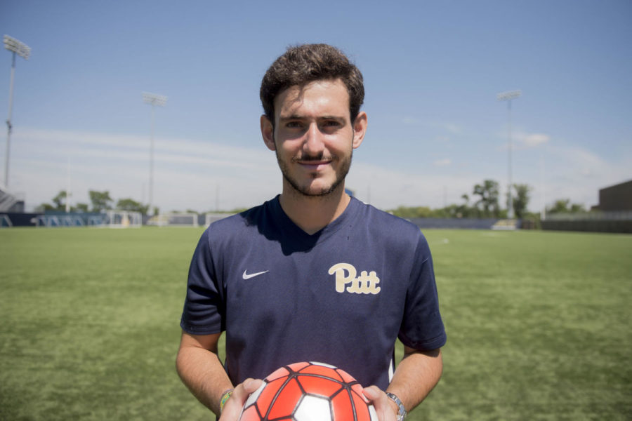 Junior+midfielder+Javi+Perez+is+one+of+two+captains+on+the+2017+Pitt+mens+soccer+team.+%28Photo+by+Jordan+Mondell+%2F+Contributing+Editor%29