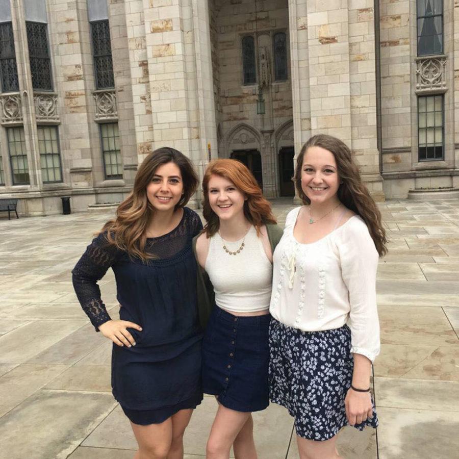 Grace Anderson (middle) transferred to Pitt after attending Duquesne her freshman year. (Photo Courtesy of Grace Anderson)