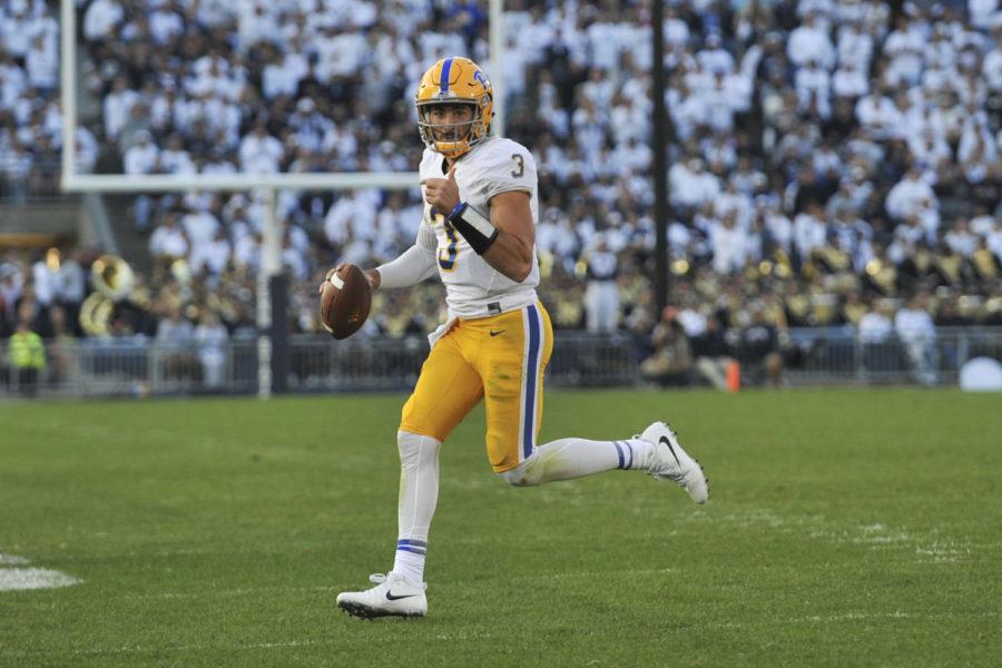 Ben DiNucci got his first start of the season against Georgia Tech, going 12 for 19 with 110 yards and one touchdown. (Photo by Wenhao Wu / Assistant Visual Editor)