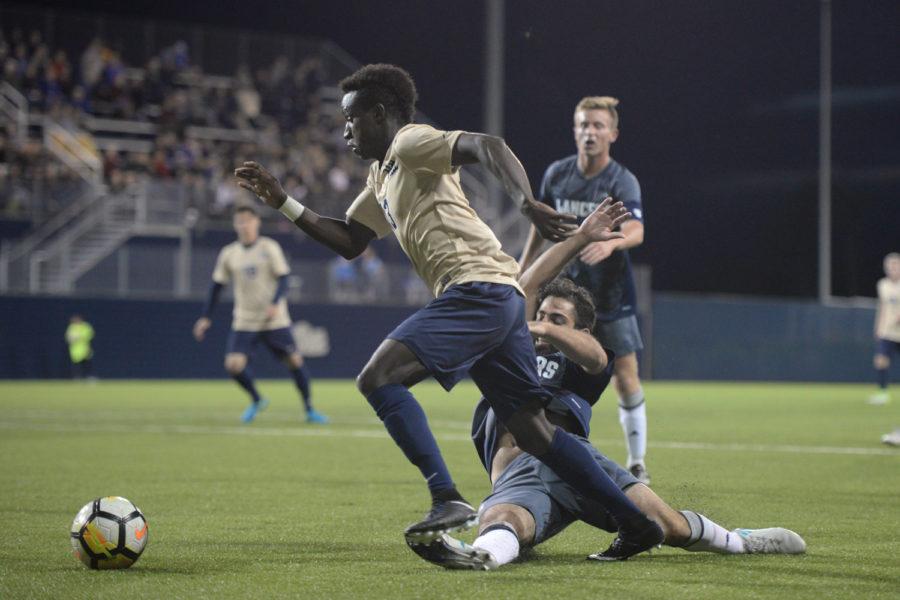 Alexander Dexter, Pitt freshman forward, had one goal in the teams matchup against Columbia. (Photo by Thomas Yang | Staff Photographer)