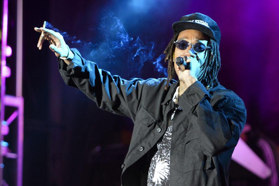 Pittsburgh native Wiz Khalifa returns to the area to perform at Thrival Festival in Swissvale, Pennsylvania. (Photo by Issi Glatts | Staff Photographer)