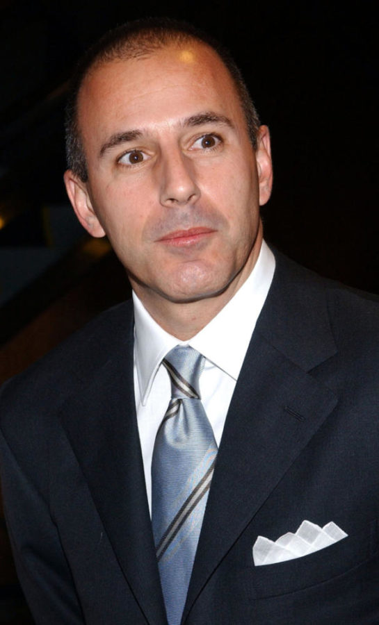 TV anchor Matt Lauer (NBC’s “Today” show) is photographed as he arrives at Audrey Hepburn: The Beauty Of Compassion, an exhibition and auction event to benefit the UNICEF education program held at Sothebys in New York Monday, April 21, 2003. (Nicolas Khayat/Abaca Press/TNS)