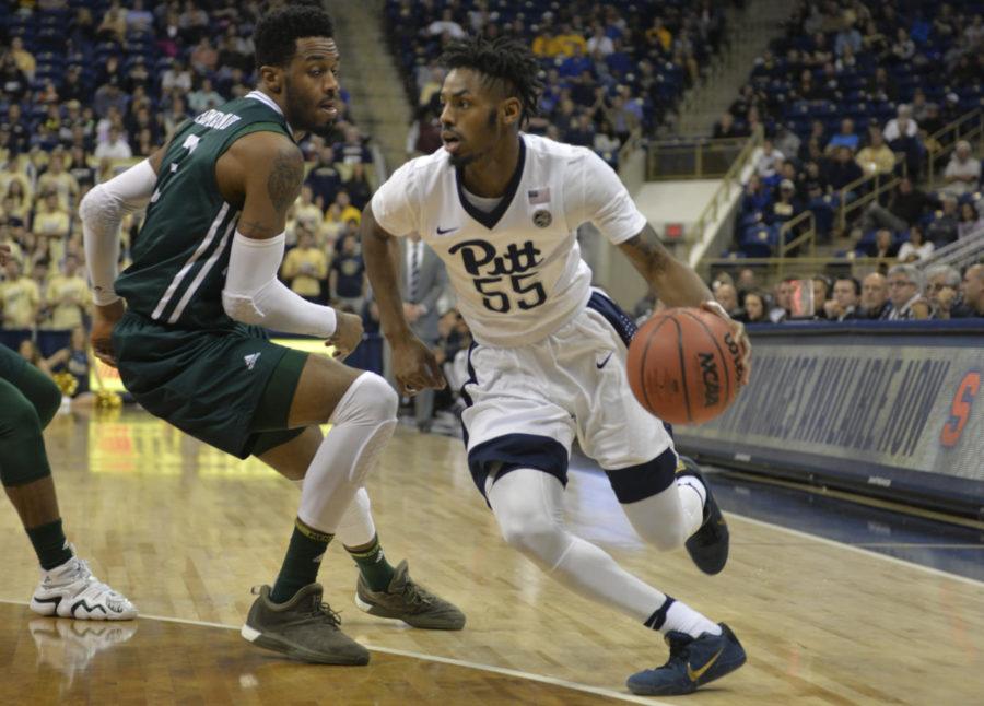 Redshirt senior guard Jonathan Milligan saved the Panthers from defeat as he scored to take the lead with 51.7 seconds remaining in the game. (TPN File Photo)
