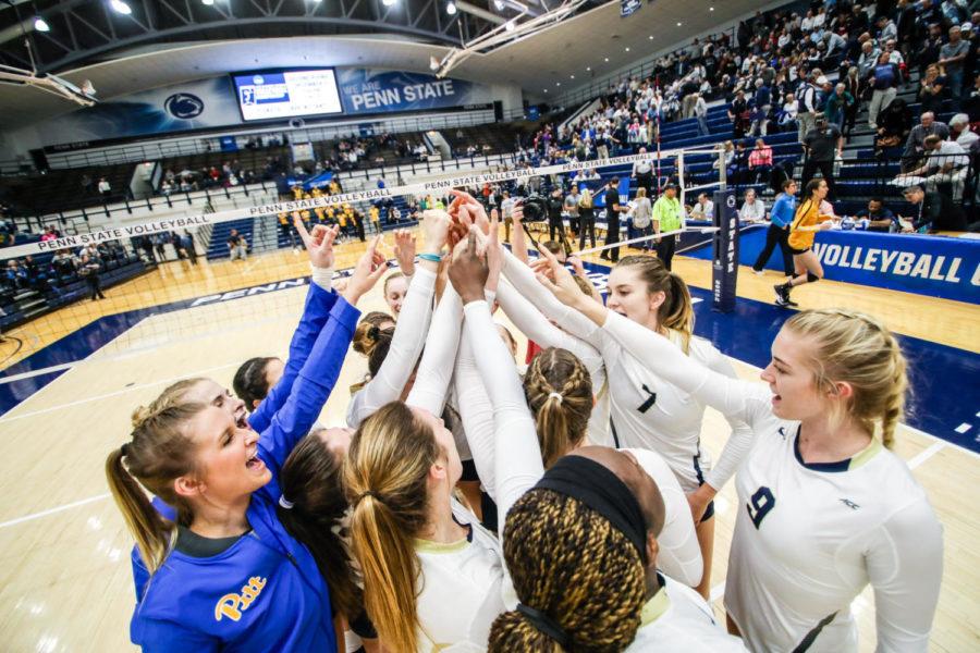 Pitt women’s volleyball lost their match to No. 1 Penn State in the second round of the NCAA Tournament Saturday. (Photo courtesy of Pitt Athletics)